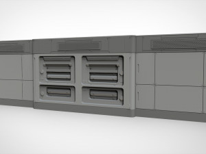 Sci-fi architecture kitbash 15 3D Model
