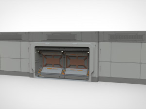 Sci-fi architecture kitbash 15 3D Model