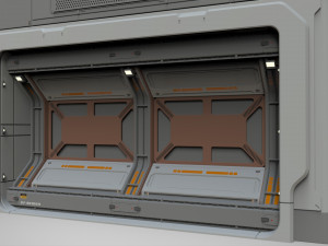Sci-fi architecture kitbash 15 3D Model