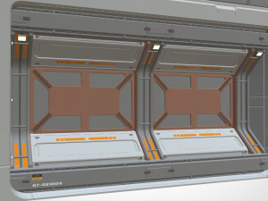 Sci-fi architecture kitbash 15 3D Model