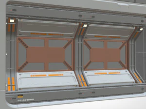 Sci-fi architecture kitbash 15 3D Model