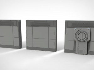 Sci-fi architecture kitbash 15 3D Model
