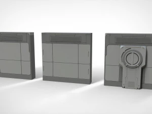 Sci-fi architecture kitbash 15 3D Model