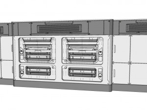 Sci-fi architecture kitbash 15 3D Model