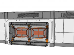 Sci-fi architecture kitbash 15 3D Model