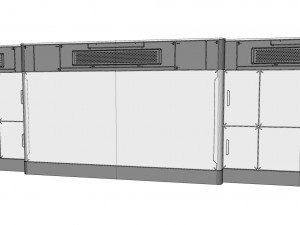 Sci-fi architecture kitbash 15 3D Model