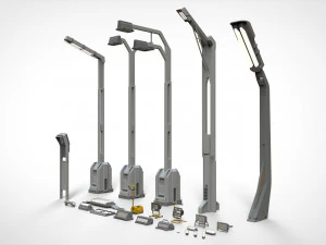 Sci fi lighting 3 3D Model