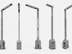 Sci fi lighting 3 3D Model