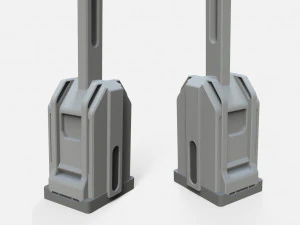 Sci fi lighting 3 3D Model
