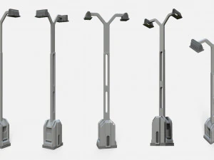 Sci fi lighting 3 3D Model