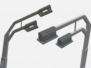 Sci fi lighting 3 3D Model
