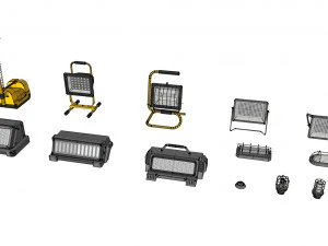 Sci fi lighting 3 3D Model