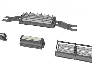 Sci fi lighting 3 3D Model