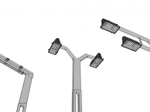 Sci fi lighting 3 3D Model