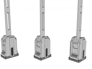 Sci fi lighting 3 3D Model