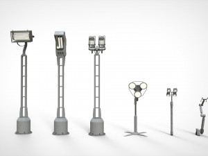 Sci fi lighting 4 3D 모델