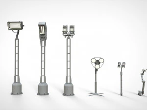 Sci fi lighting 4 3D Model