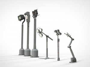 Sci fi lighting 4 3D 모델