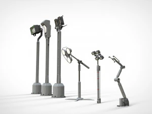 Sci fi lighting 4 3D Model