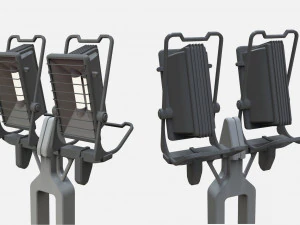 Sci fi lighting 4 3D Model