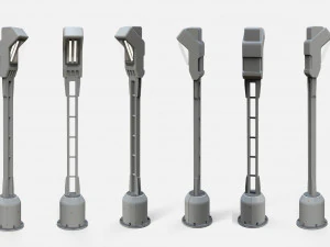 Sci fi lighting 4 3D Model