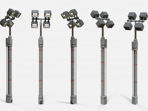 Sci fi lighting 4 3D Model