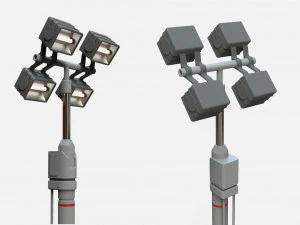 Sci fi lighting 4 3D Model