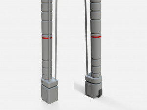 Sci fi lighting 4 3D 모델