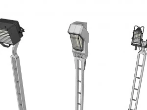 Sci fi lighting 4 3D Model