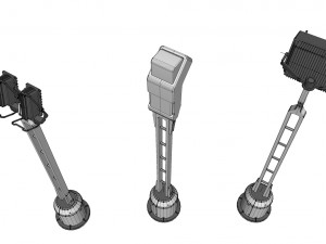 Sci fi lighting 4 3D 모델