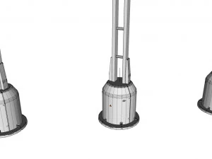Sci fi lighting 4 3D Model