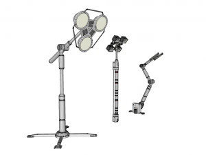 Sci fi lighting 4 3D Model