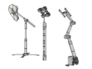Sci fi lighting 4 3D Model