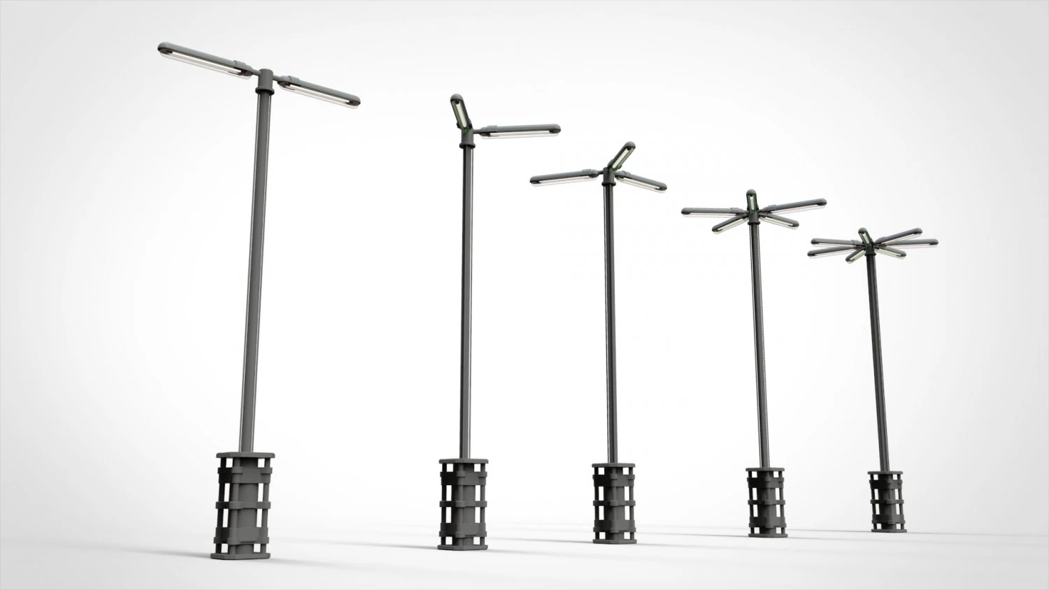 科幻灯光5 3D 模型 .c4d .max .obj .3ds .fbx .stl .blend 