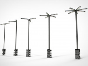 Sci fi lighting 5 3D Модель