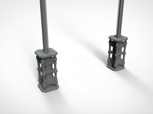 Sci fi lighting 5 3D Модель