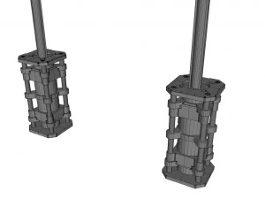 科幻灯光5 3D 模型
