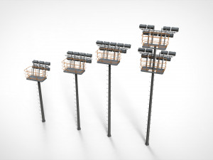 Floodlight 6 3D Model