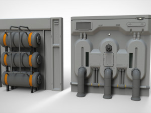 Sci-fi architecture kitbash 16 3D 模型