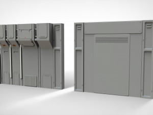 Sci-fi architecture kitbash 16 3D 模型