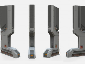 Sci-fi architecture kitbash 16 3D 模型