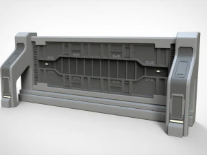 Sci-fi architecture kitbash 16 3D Model