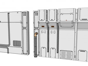 Sci-fi architecture kitbash 16 3D Model