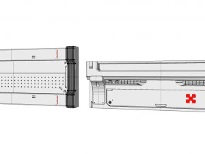Sci-fi architecture kitbash 16 3D Model