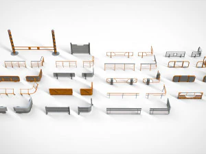 Science-Fiction-Gel&auml;nder 1 3D Modell