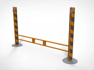 Sci-fi railing 1 3D Model