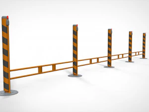 Sci-fi railing 1 3D Model