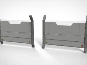 Sci-fi railing 1 3D Model