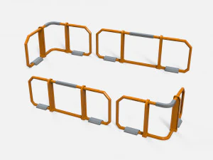 Sci-fi railing 1 3D Model