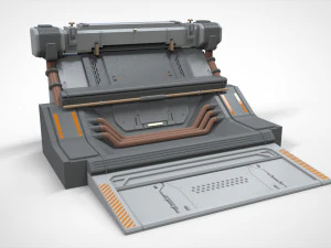 Sci-fi architecture kitbash 17 3D Model
